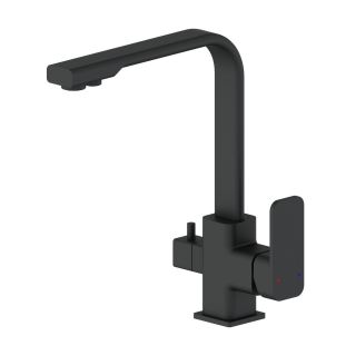 Смеситель для кухни Wonzon & Woghand WW-88458004-MB с подключением фильтра чёрный матовый